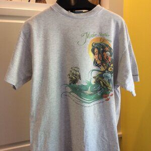 Vintage Caribbean Soul Jimmy Buffett Tee Men XL Light Heather Grey Nautical USVI